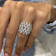 Diamond Dome Fashion Ring 4.05 ct TCW, White Gold 14K
