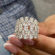 Diamond Band Ring 4 ct White Gold