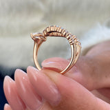 Diamond Statement Fashion Ring 1 ct TCW, Rose Gold 14K