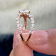Diamond Statement Fashion Ring 1 ct TCW, Rose Gold 14K