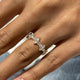 Diamond Band Ring 0.9 ct Rose Gold