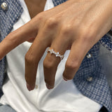 Diamond Diamond Band Fashion Ring 0.90 ct TCW, Rose Gold 14K
