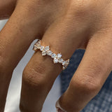 Diamond Diamond Band Fashion Ring 0.90 ct TCW, Rose Gold 14K