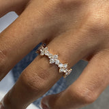 Diamond Diamond Band Fashion Ring 0.90 ct TCW, Rose Gold 14K