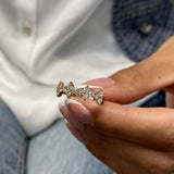 Diamond Diamond Band Fashion Ring 0.90 ct TCW, Rose Gold 14K