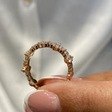 Diamond Diamond Band Fashion Ring 0.90 ct TCW, Rose Gold 14K