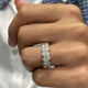 Diamond Band Ring Fashion Ring 2.10 ct TCW, White Gold 14K