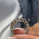 Diamond Band Ring Fashion Ring 2.10 ct TCW, White Gold 14K