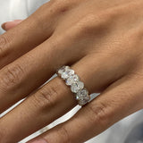 Diamond Band Ring 2.1 ct White Gold
