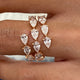 Diamond Wrap Ring 3.3 ct Rose Gold