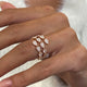 Diamond Statement Fashion Ring 3.35 ct TCW, Rose Gold 14K