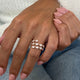Diamond Statement Fashion Ring 3.35 ct TCW, Rose Gold 14K