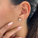 Diamond Stud Earrings 0.8 ct Yellow Gold