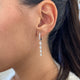 Diamond Drop Earrings 2.1 ct White Gold