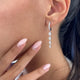 Diamond Drop Earrings 2.1 ct White Gold