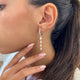 Diamond Drop Earrings 2.3 ct White Gold