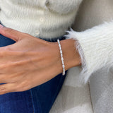 Diamond Tennis Bracelet 4.4 ct White Gold