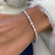 Diamond Tennis Bracelet 4.4 ct White Gold