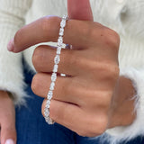 Diamond Tennis Bracelet 4.4 ct White Gold