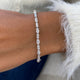 Diamond Tennis Bracelet 4.4 ct White Gold