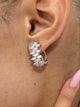 Diamond Hoop Earrings 3.1 ct White Gold