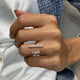 Diamond Open Ring 0.82 Carat Rose Gold 14K
