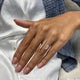 Diamond Open Ring 0.82 Carat Rose Gold 14K