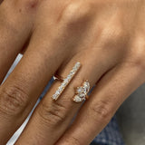 Diamond Open Ring 0.8 ct Rose Gold