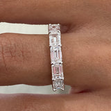 Diamond 5 Stone Ring 1.70 Carat White Gold 14K