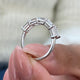 Diamond 5 Stone Ring 1.70 Carat White Gold 14K