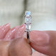 Diamond 5 Stone Ring 1.70 Carat White Gold 14K