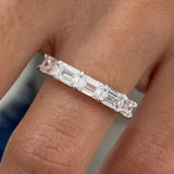Diamond Band Ring 1.6 ct White Gold