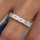 Diamond Band Ring 1.6 ct White Gold