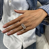 Diamond Statement Ring 2.21 Carat White Gold 14K
