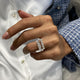 Diamond Statement Ring 2.21 Carat White Gold 14K
