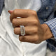 Diamond Statement Ring 2.21 Carat White Gold 14K