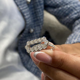Diamond Band Ring 2.1 ct White Gold