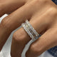 Diamond Band Ring 1.9 ct White Gold