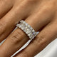 Diamond Band Ring 1.96 Carat White Gold 14K