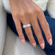 Diamond Half Eternity Ring 1.21 Carat White Gold 14K