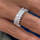 Diamond Band Ring 1.1 ct White Gold