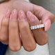 Diamond Wedding Band 0.80 Carat White Gold 14K