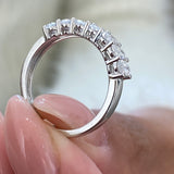 Diamond Wedding Band 0.80 Carat White Gold 14K