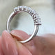 Diamond Wedding Band 0.80 Carat White Gold 14K