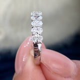 Diamond Wedding Band 0.80 Carat White Gold 14K