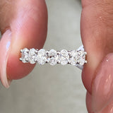 Diamond Wedding Band 0.80 Carat White Gold 14K