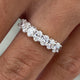 Diamond Band Ring 0.8 ct White Gold