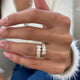 Diamond Wrap Ring 1.95 Carat Yellow Gold 14K