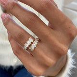 Diamond Wrap Ring 1.95 Carat Yellow Gold 14K