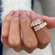 Diamond Wrap Ring 1.95 Carat Yellow Gold 14K